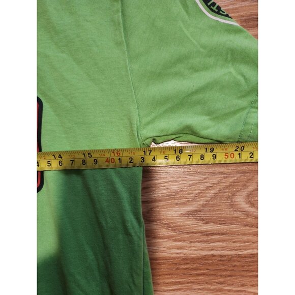 WWE Authentic Wear T-Shirt Green Small Never Give Up Pre-Owned - Picture 8 of 8